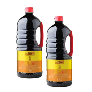 (LKK) 味極鮮醬油 SEASONING SOY SAUCE, 1.75LX6